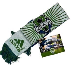Adidas MLS NWT 2011 Seattle Sounders FC Season Ticket Member Scarf  58" 2 Sided